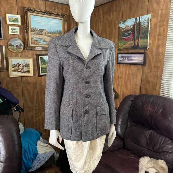 Vintage Grey Blazer Jacket - Picture 3 of 7
